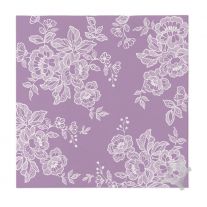 Obrúsky z hodvábneho papiera PAW AIRLAID 40x40 cm - Soft Lace Violet 50 ks