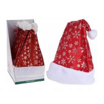 Mikulášska čiapka so snehovými vločkami