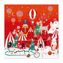 Obrúsky z hodvábneho papieraPAW L 33x33cm Winter Wonderland Christmas 20 ks