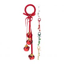 Dekorácia závesná - Rolničky na stuhe (mix 4 farieb)