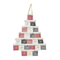 Adventný kalendár 55x77 cm na zavesenie, textil