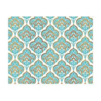 Luxuxný darčekový baliaci papier FLORENTIA 70x100 cm - modro-zlatý vzor