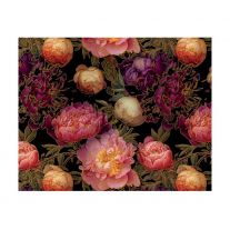 Luxusný darčekový baliaci papier FLORENTIA 70x100 cm - ruže farebné