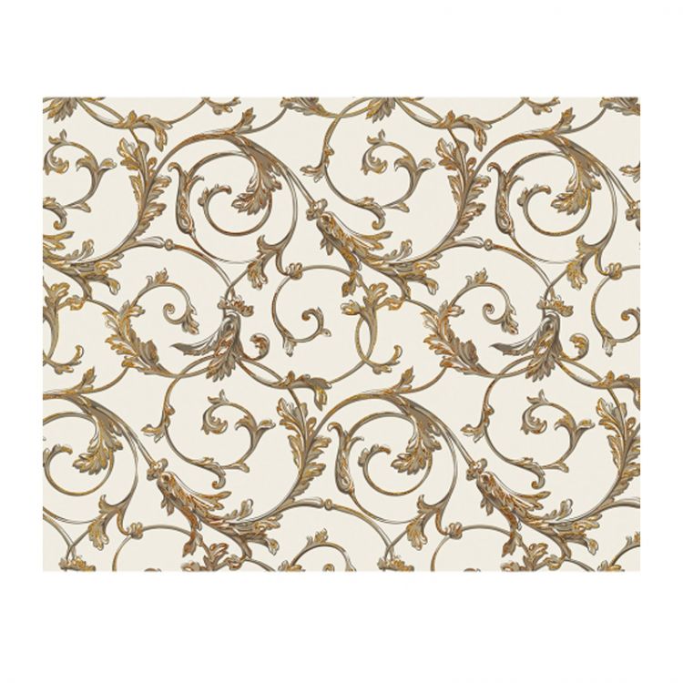 Luxiusný darčekový baliaci papier FLORENTIA 70x100 cm - zlato-béžový vzor