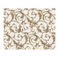 Luxiusný darčekový baliaci papier FLORENTIA 70x100 cm - zlato-béžový vzor
