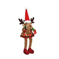 Postava soba v sukni s lyžiarskymi palicami 60 cm