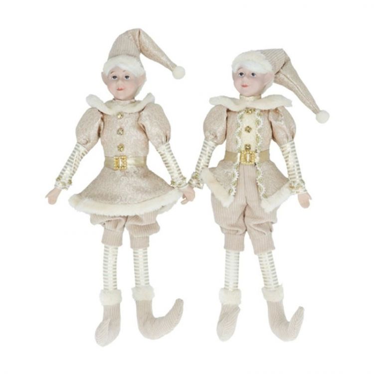 Škriatok - závesná látková dekorácia 44 cm (2 varianty)