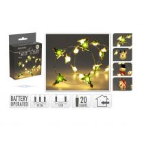 Svetelná reťaz 20 mikro LED biela teplá, dĺžka 95 cm (4 varianty)