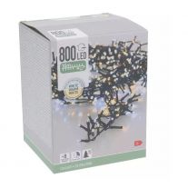 Svetelná reťaz 800 LED biela studená /teplá, dĺžka 16 m, vonk. použitie, 230V