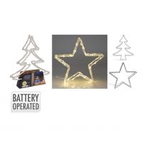 Svietiaca hviezda /stromček s LED