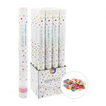 Vystreľovacie konfety - tuba 60 cm, farebné papierové hviezdičky