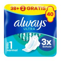 Always Hygieniské vložky 40 pcs Ultra Normal Size 1