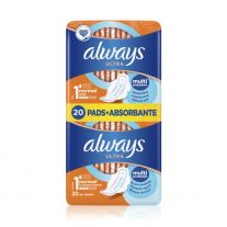 Always Hygieniské vložky 20 ks Duo Ultra Normal Size 1