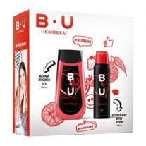 B.U. gift set Heartbeat deo 150 ml+shower gel 250 ml