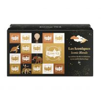 KUS BIO Vianočné Ikony 2025 krabička s 24 vrecúčkami  luxusného čaju 51g