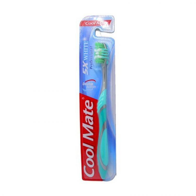 Cool Mate toothbrush White 5X Professional Double Action