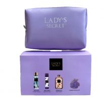 Lady's Secret bag Midnight Bloom shower gel 250 ml+deo 75 ml+body mist 250 ml+sponge