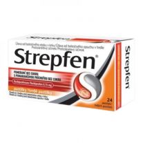 STREPFEN S pomarančovou príchuťou bez cukru pas ord 24