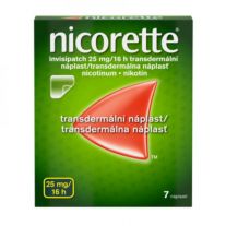NICORETTE Invisipatch 25 mg/16 h transdermálna náplasť 7 ks