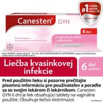 CANESTEN Gyn 6 dní 6 vaginálnych tabliet s aplikátorom