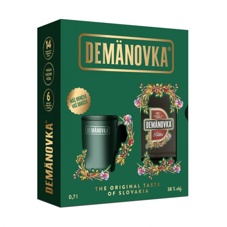 Demänovka horká 38% 0,7l GB s pohárom