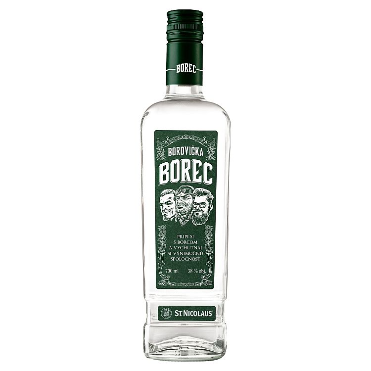 St. Nicolaus Borec borovička 38% 0,7 l