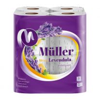 Müller Toaletný papier Honey/Lavender 3vrst./8rol