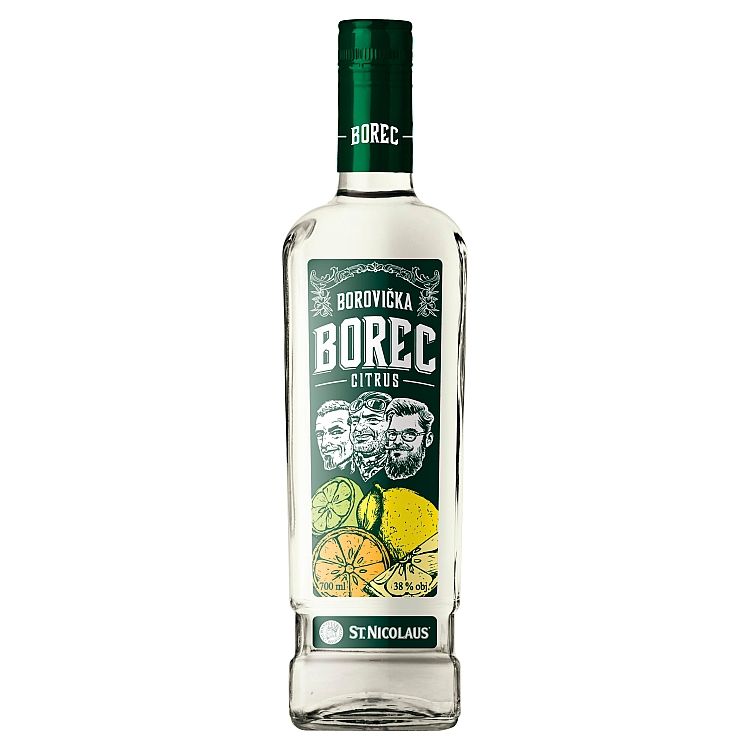 St. Nicolaus Borec borovička citrus 38% 0,7 l