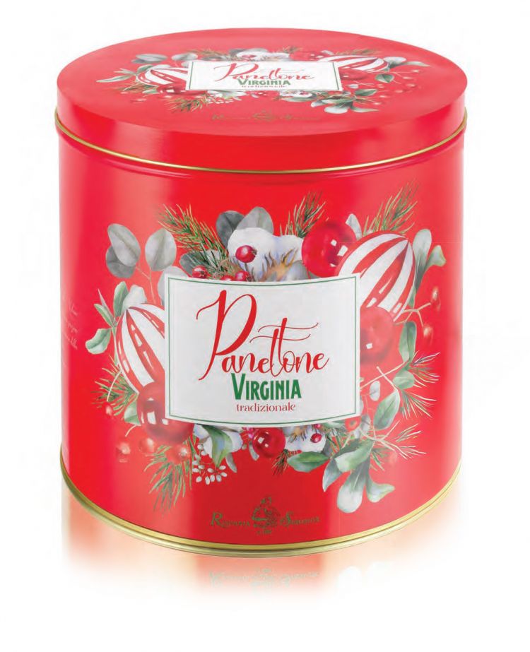 Virginia Panettone vysoké v červenej plechovej dóze 1000g