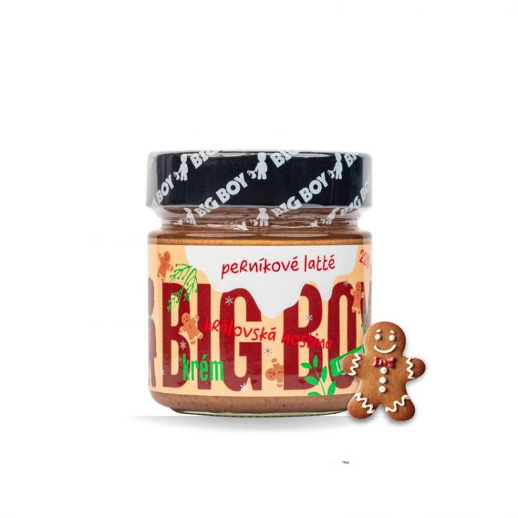 BIG BOY® Perníkové latté - Lieskovo mandľový krém s príchuťou latté a voňavého perníčka 220g