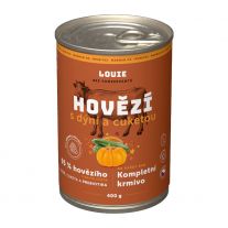 LOUIE Hovädzie s tekvicou a cuketou konzerva pre psov  400 g