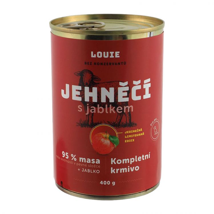 LOUIE jahňacie s morčacím a jablkom a prebiotikami 400 g