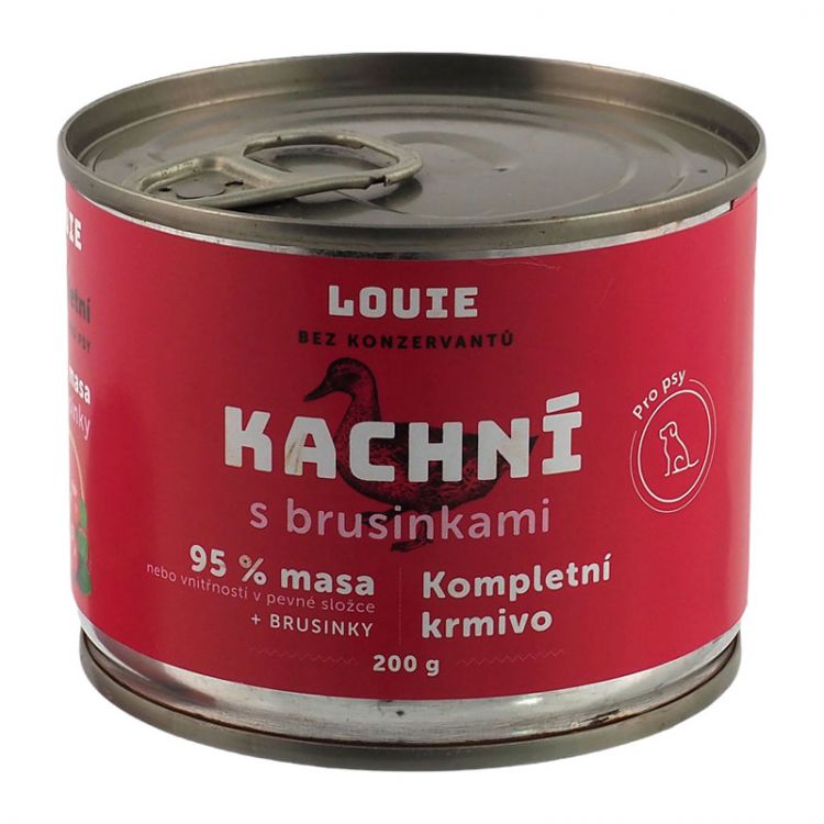 LOUIE Kačica (95 % v pevnej časti) s brusnicami a prebiotikami 200 g