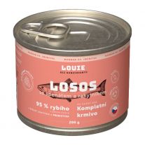 LOUIE konzerva pre psov - Losos s rakytníkom, špenátom a prebiotikami 200 g