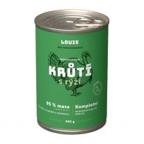 LOUIE morčacie mäso (95 % v pevnej časti), s ryžou a prebiotikami 400 g
