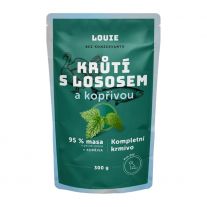 LOUIE Morčacie mäso s lososovým kapsička (95 % v pevnej časti) a žihľavou 300 g