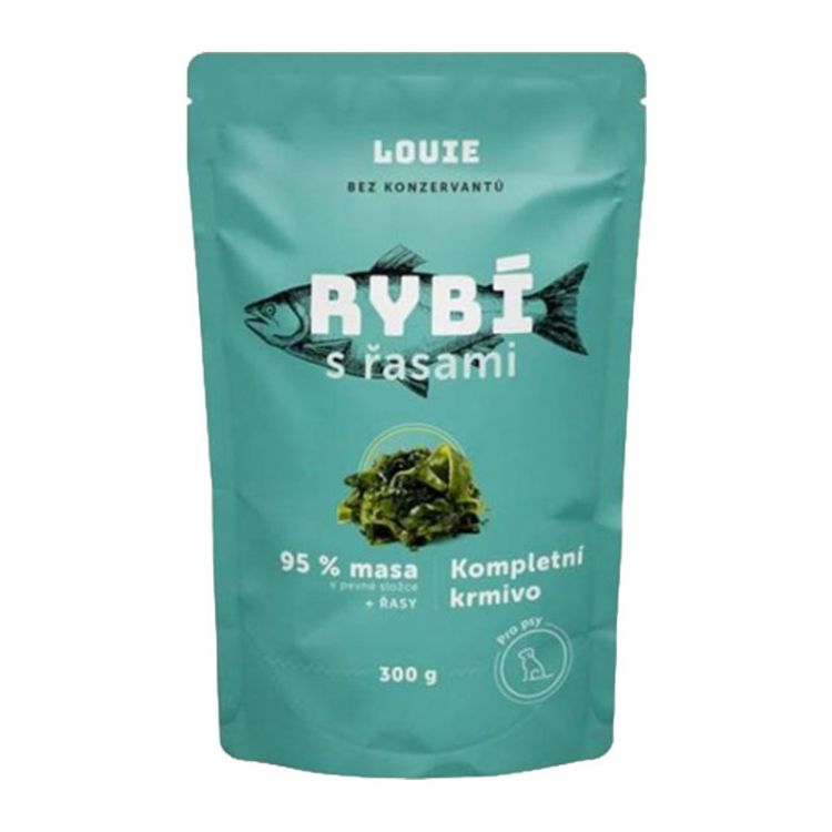 LOUIE Rybie kapsička (95 % pevnej časti) s riasami, vitamínmi a minerálmi 300 g