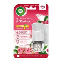 Air Wick elektrický osviežovač vzduchu strojček a náplň Ružový sekt a maliny 19 ml