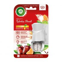 Air Wick Essential Oil Fruity Winter punch - Zimní punč, elektrický osvěžovač vzduchu strojek a náplň 19 ml