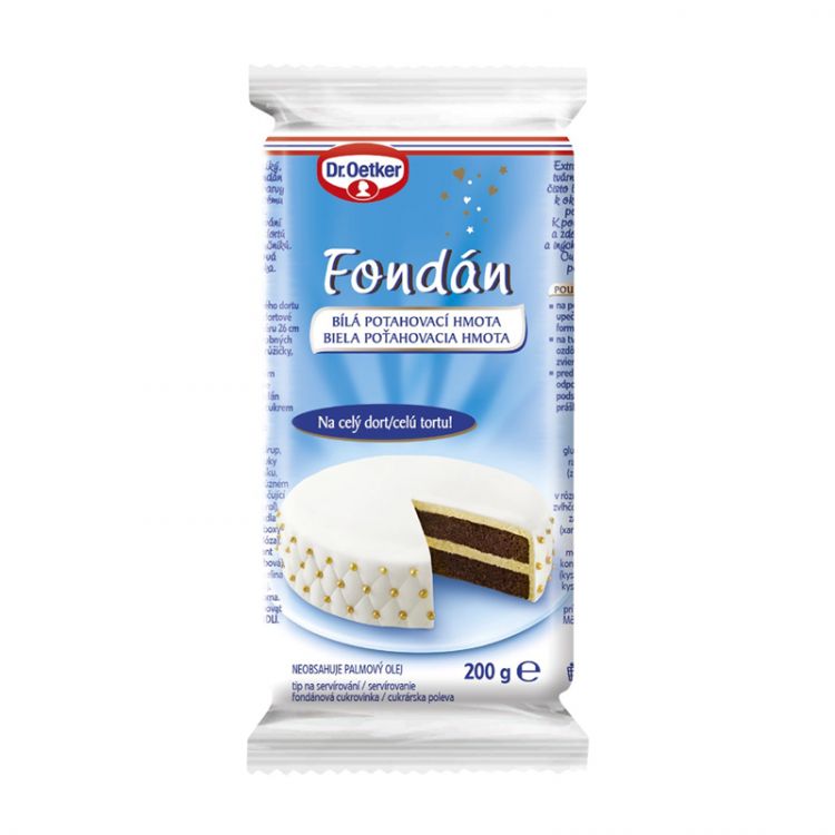 Dr. Oetker Fondán biely 200 g