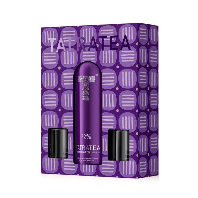 Tatratea 62% 0,7l  +  2x Shot pohár