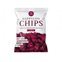 HAPPYLIFE CHIPS  Vákuovo fritované cviklové plátky bez soli 75g
