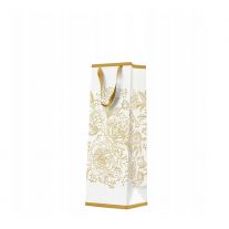 Darčeková taška na fľašu - Premium Rose Peonies