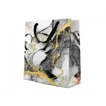 Darčeková taška stredná - Marble 20x10x25 cm