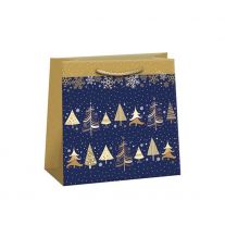 Darčeková taška vianočná 18x10,5x18 cm T2 Lux, lesklá