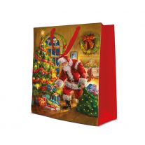 Darčeková taška vianočná 30x12x41 cm Santa is Here