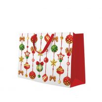 Darčeková taška vianočná 33,5x13x26,5 cm Adorned Ornaments