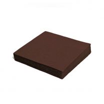 Obrúsky 2-vrstvé 33 x 33 cm  hnedé 50 ks