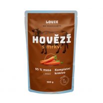 LOUIE Hovädzie kapsička (95 % pevnej časti) s mrkvou, vitamínmi a minerálmi 300 g