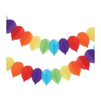 Girlanda papierová 3 m - farebné balóniky